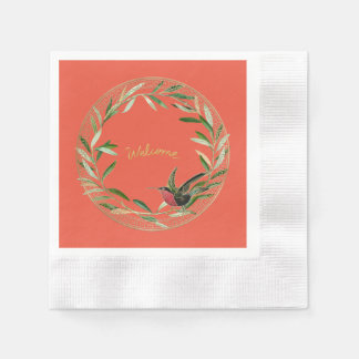Serviette En Papier Bienvenue à notre Maison