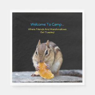 Serviette En Papier Bienvenue Au Camp