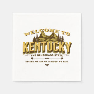 Serviette En Papier Bienvenue au Kentucky