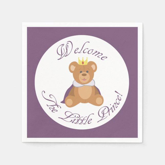 Serviette En Papier Bienvenue au Petit Prince (Devant)