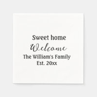 Bienvenue chez vous ajoutez nom de famille année d