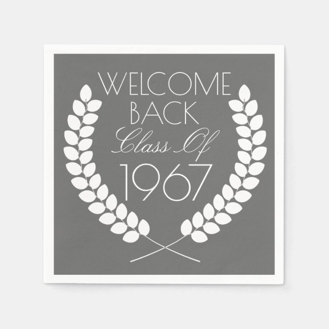 Serviette En Papier Bienvenue Classe de retour (Devant)