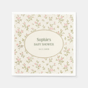 Serviette En Papier Bienvenue dans votre cadre de baby shower Cozy Cot