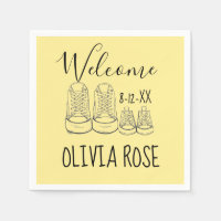 BIENVENUE Nouveau Arrivée Chaussures bébé Douche J