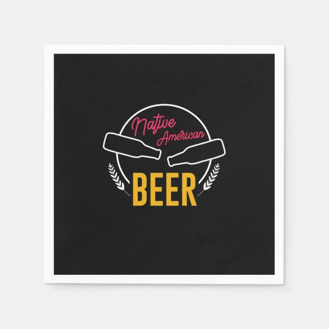 Serviette En Papier Bière amérindienne (Devant)