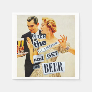 Serviette En Papier Bière Avant Glamor Cocktail serviettes