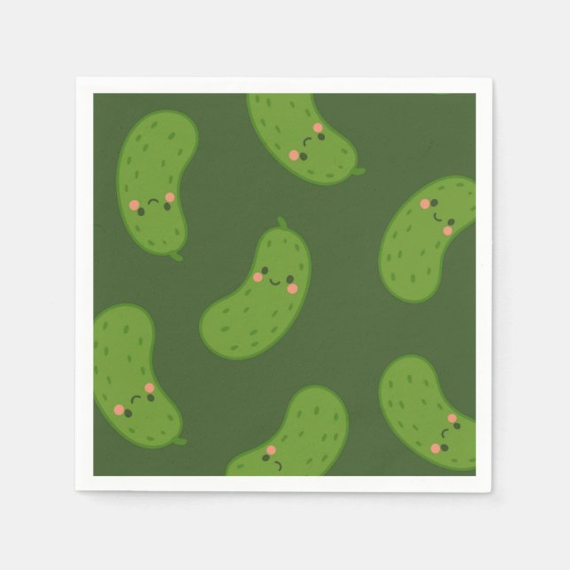 Serviette En Papier Big Dill Green Pickle Baby shower (Devant)