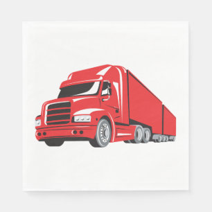 Serviette En Papier Big Red Truck