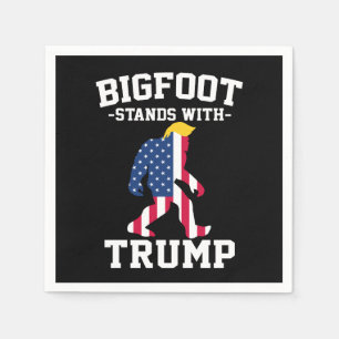 Serviette En Papier Bigfoot soutient Trump Élections 2024
