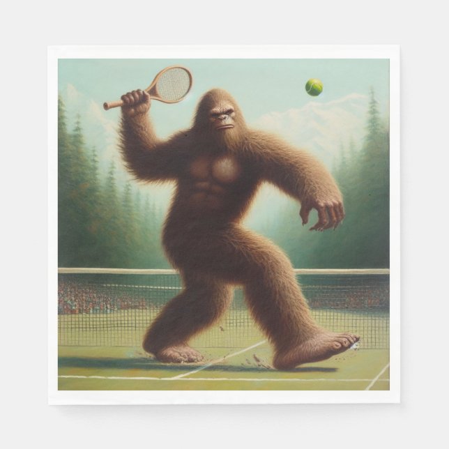 Serviette En Papier Bigfoot Tennis (Devant)