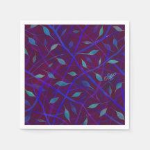 Bijou de Bourgogne foncé Monogramme de feuillage