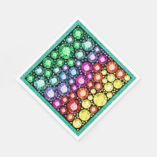 Serviette En Papier Bijoux à billes Image Napkins