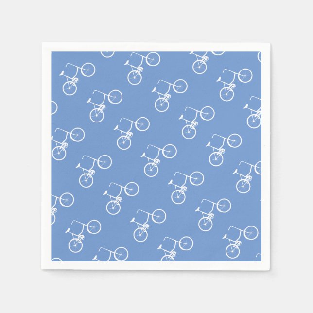 Serviette En Papier Bike Boys Bicycle White (Devant)