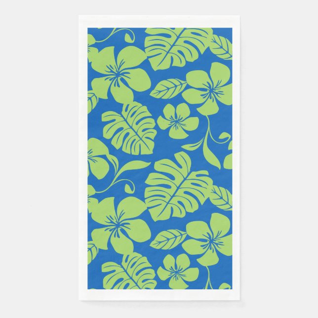 SERVIETTE EN PAPIER BIKINI ROSE (BLEU/VERT) (Devant)