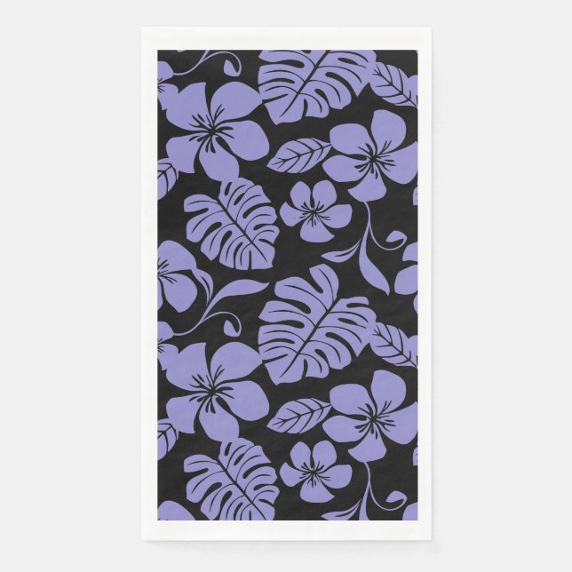 SERVIETTE EN PAPIER BIKINI ROSE (NOIR//LAVENDER) (Devant)