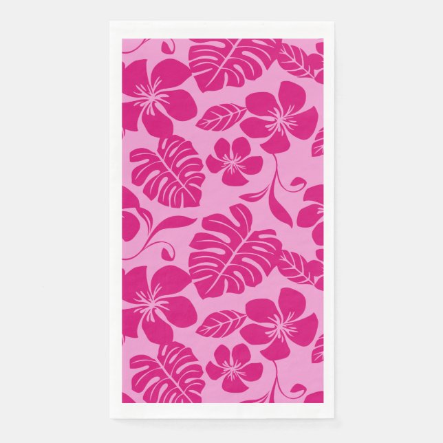 SERVIETTE EN PAPIER BIKINI ROSE (ROSES) (Devant)
