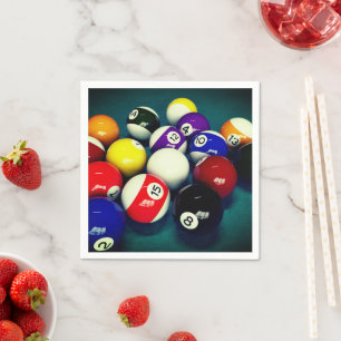 Serviette En Papier Billiard Balls