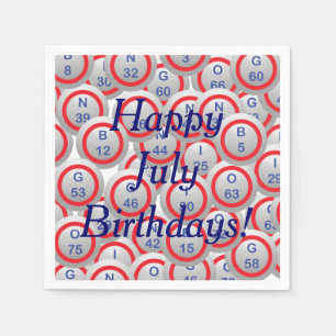 Serviette En Papier Bingo Balls