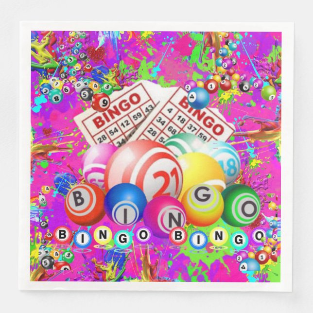 Serviette En Papier BINGO BINGO Conçu par CBDOilPrincess  (Devant)