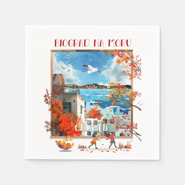 Serviette En Papier Biograd na Moru 2 (Devant)