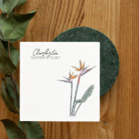 Birds of Paradise Mariage cocktail napkin