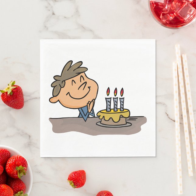 Serviette En Papier Birthday Boy (Créateur téléchargé)