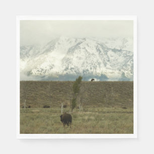 Serviette En Papier Bisons au Grand Teton National Park Photographie