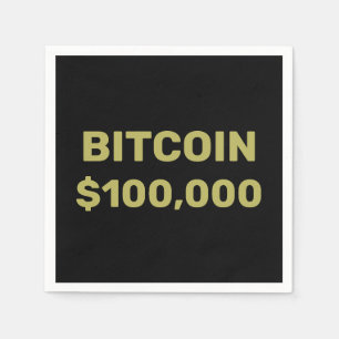 Serviette En Papier Bitcoin 100000 Célébration