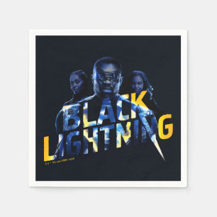 Serviette En Papier Black Lightning Heroes
