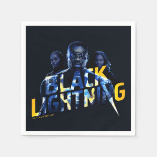 Serviette En Papier Black Lightning Heroes