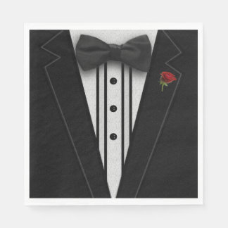 Serviette En Papier Black Tuxedo