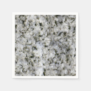 Serviette En Papier Blanc de roche de granit