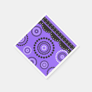 Serviette En Papier Blanc noir d'ARTdeco de guirlande + votre backgr.