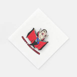 Serviette En Papier Blanc standard déjeuner Napkin/Vampire