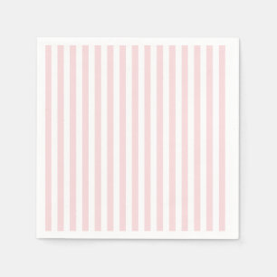 Serviette En Papier Blancs et rose pâle
