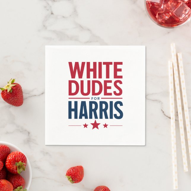 Serviette En Papier Blancs pour l'élection de Harris Kamala Harris 202 (En situation)