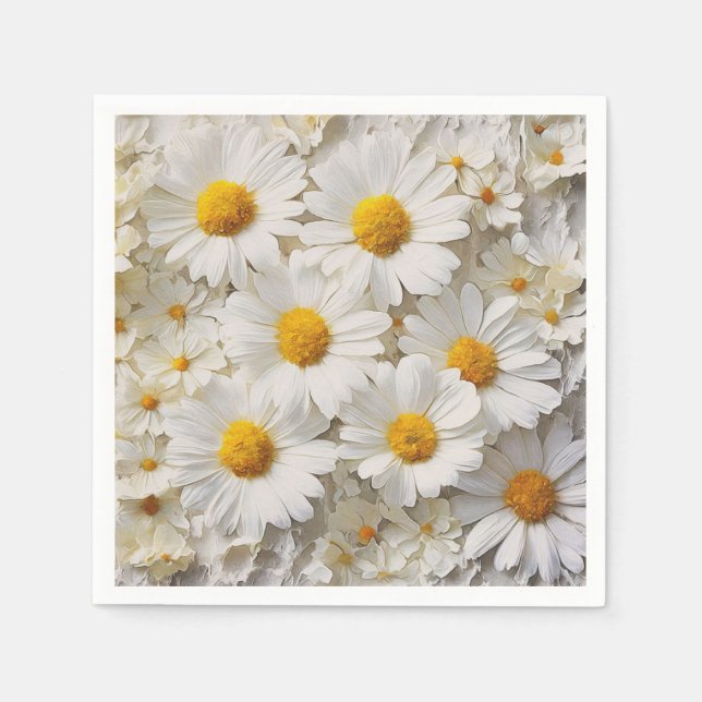 Serviette En Papier Blancs Sur Papier Distressé (Devant)