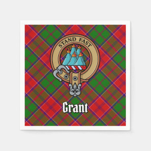 Serviette En Papier Blason de Clan Grant sur tartan