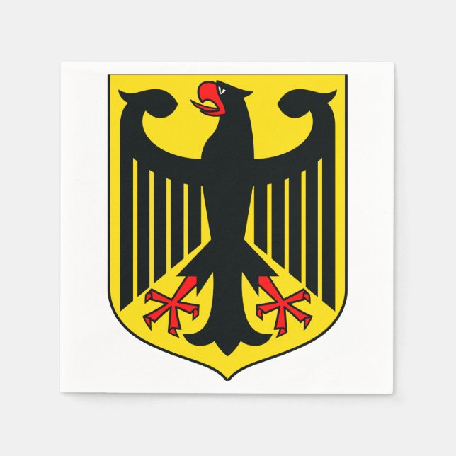 Serviette En Papier Blason de l'Allemagne (Devant)