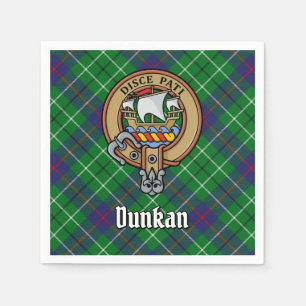 Serviette En Papier Blason du clan Duncan sur tartan