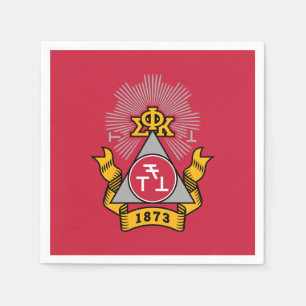 Serviette En Papier Blason Phi Sigma Kappa