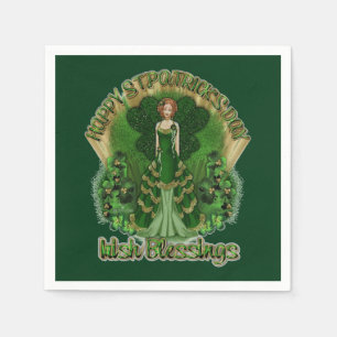 Serviette En Papier Blessures irlandaises Saint Patrick's Day Napkins