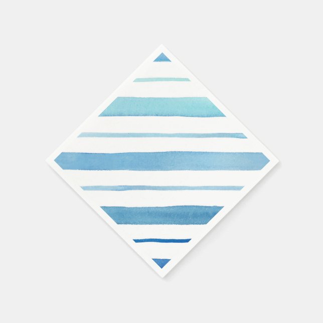 Serviette En Papier Bleu (Coin)