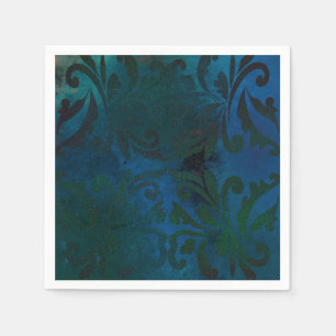 Serviette En Papier bleu