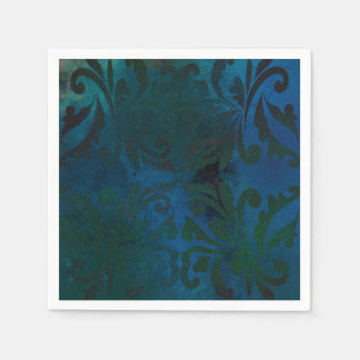 Serviette En Papier bleu