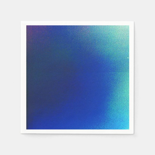 Serviette En Papier Bleu à Aqua Cocktail serviettes (Devant)