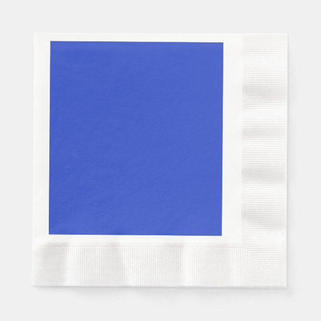 Serviette En Papier Bleu bleu (couleur solide) (Devant)