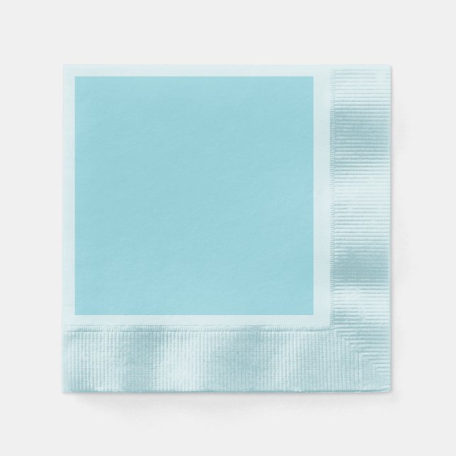 Serviette En Papier Bleu Blizzard (couleur unie)   (Devant)