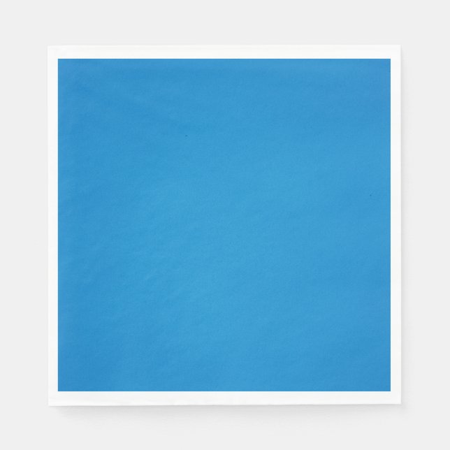 Serviette En Papier Bleu cérulean clair avec texture granuleuse (Devant)