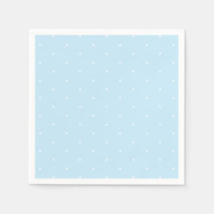 Serviette En Papier Bleu clair blanc Tiny pois chic motif
